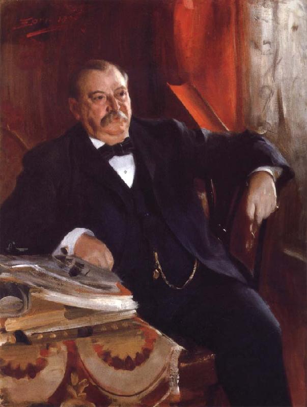 Anders Zorn President Grover Cleveland oil painting image